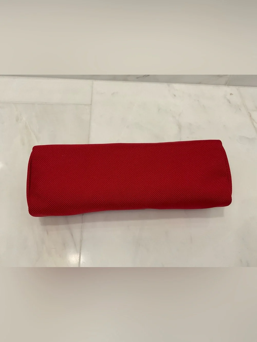 NEW - TUMI Zippered Ballistic Nylon Pencil Case - Cord Pouch - CHERRY RED